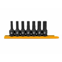 GEARWRENCH (84940) 7 Piece 1/2" Drive Metric Impact Hex Bit Socket Set