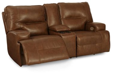 100% Leather Power Recliner Power Headrest 