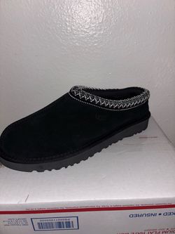 UGG Tasman Slippers Black Suede