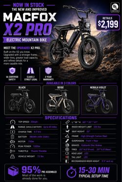 Macfox X2 PRO Electric Mountain Bike