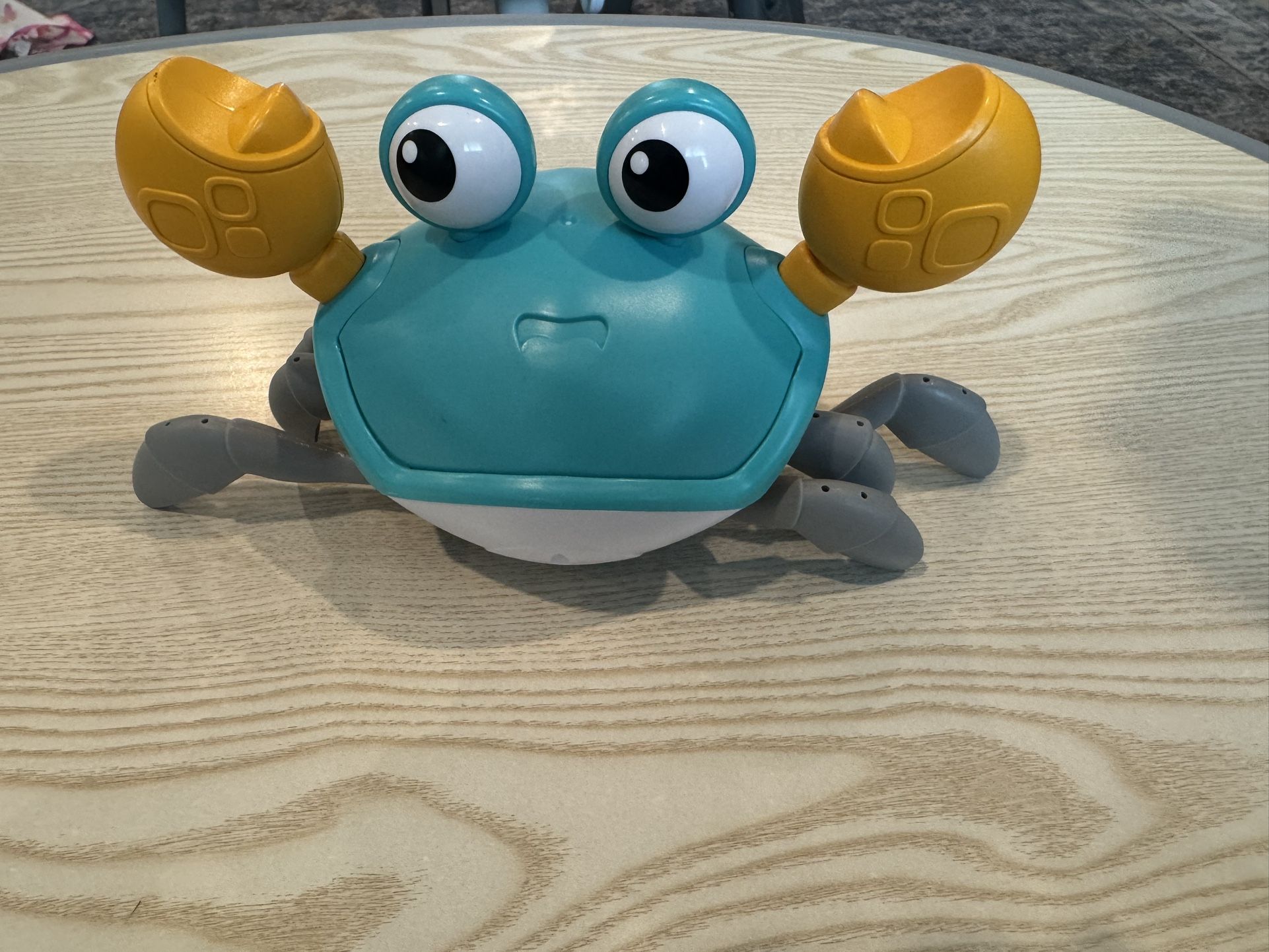 Crawling Crab Baby Toy - Tummy Time Toys - with Music and LED Light,Built-in Rechargeable Battery and Volume Can be Turned Off for 0-6 6-12 12-18 36 M