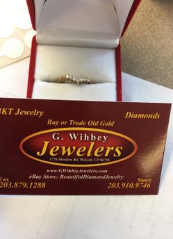 10 Kt gold & diamond ring