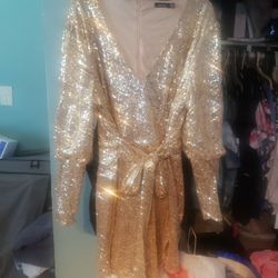 Plus Size GOLD night dress