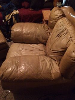 Big comfy chair & ottoman