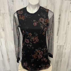Black Floral Dress 