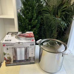 Bergner 16 Quart Stainless Steel Stock Pot with Lid