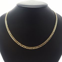 Gold Chain Cuban 14K Solid New 