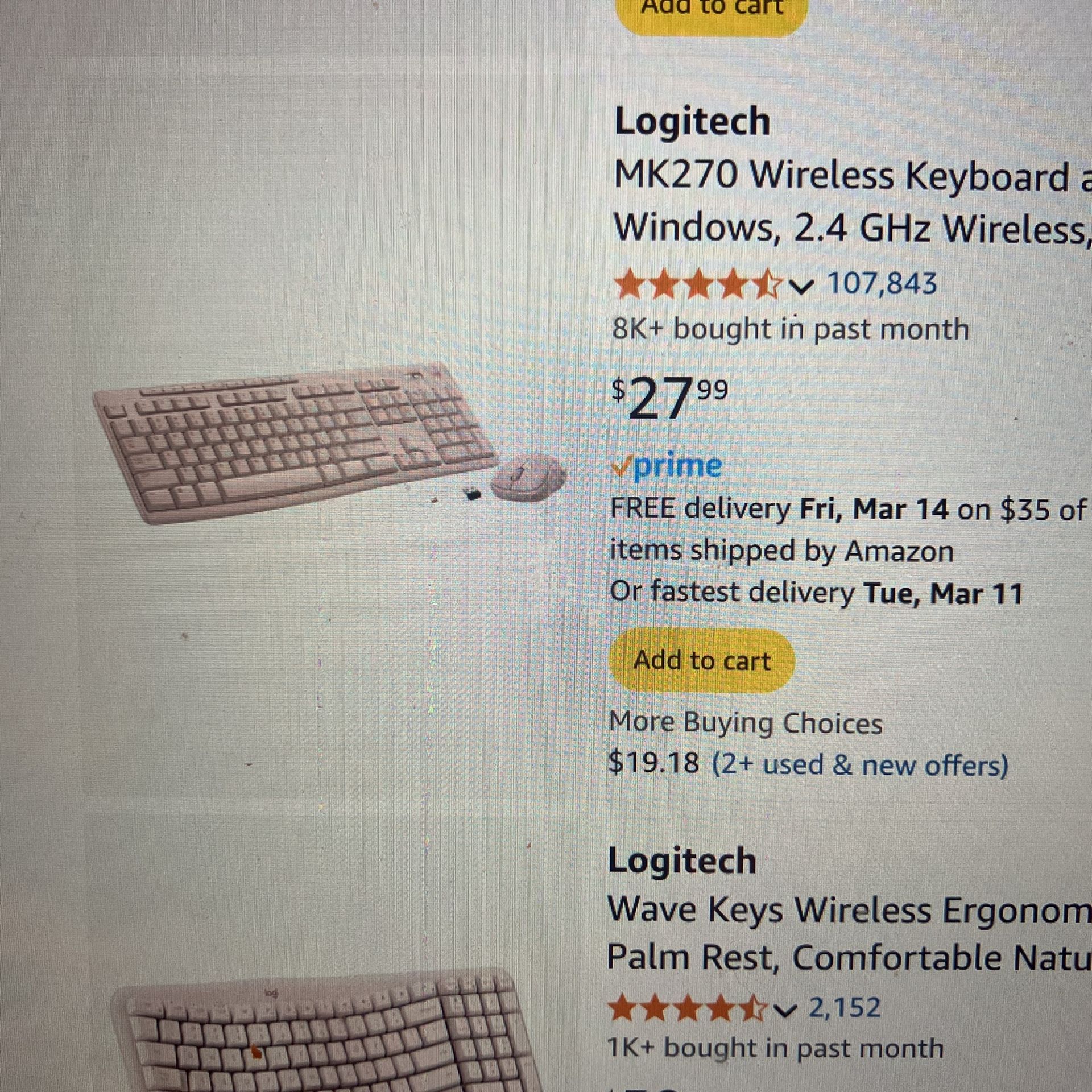 Logitech MK270 Wireless Keyboard and Mouse
