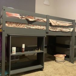 Kids Bed With desk