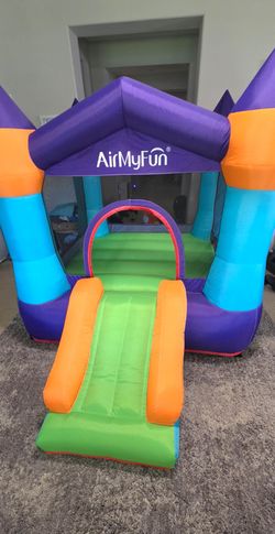 🏰 MINT / INDOOR ONLY - AirMyFun Inflatable Castle Bounce House + Blower