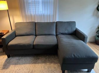 Dark gray couch