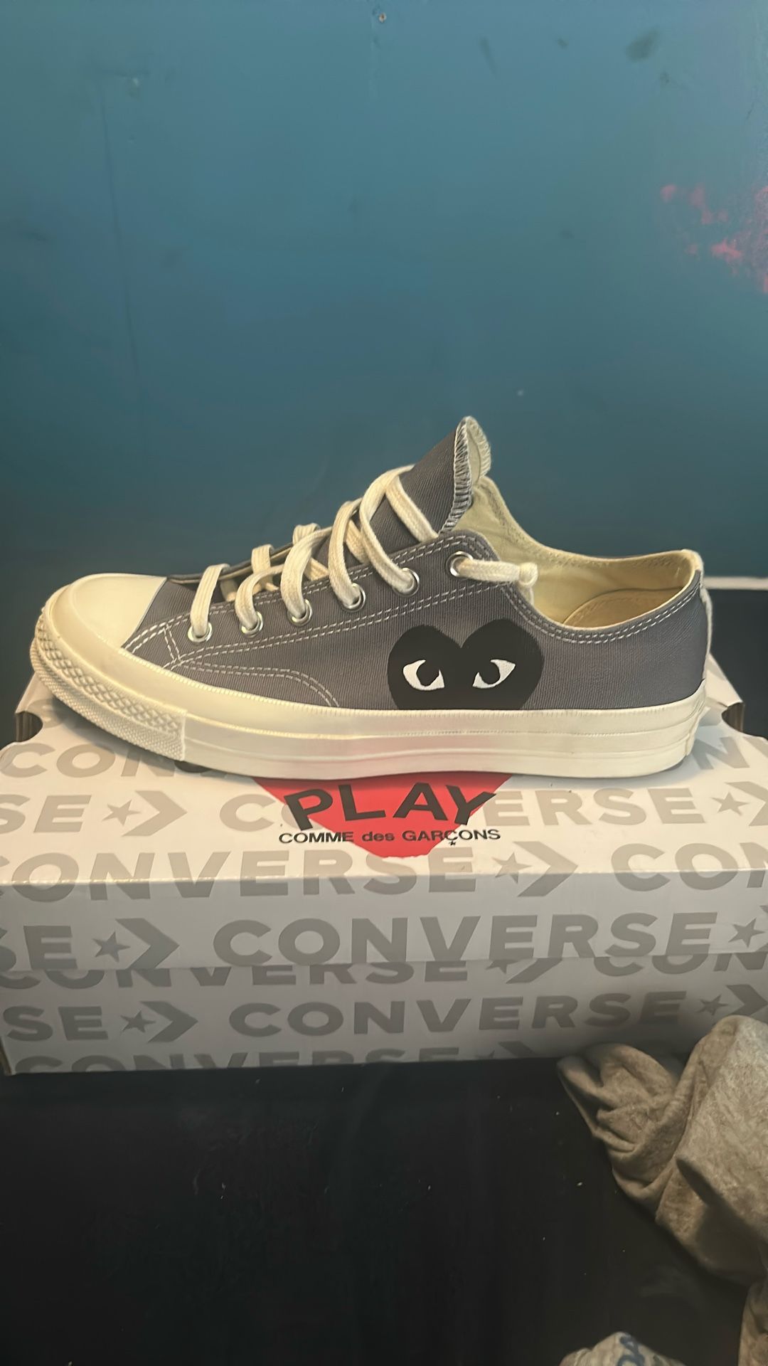 COMME des GARÇONS x Converse chucks (gray/white)