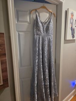 Light grey long dress size 9
