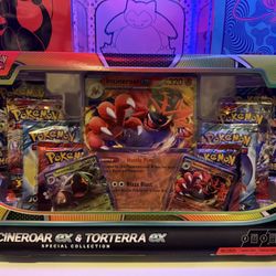 Pokemon Incineroar EX & torterra EX special collection box