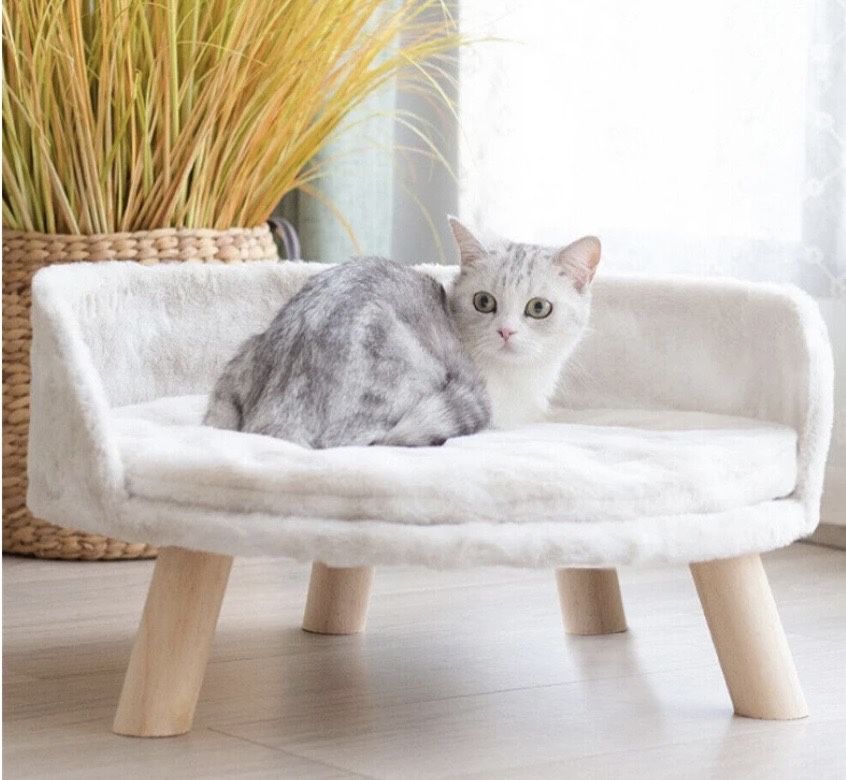 XPET82-60CM Pet Dog Cat Bed Sofa Couch Kitten Lounge Elevated Sofa Bed (Size 60CM)
