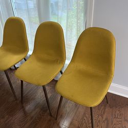 Yellow Chairs- Set Of 4 