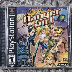 Danger Girl CIB Tested PS1 (Sony PlayStation 1, 2000) Black Label Complete