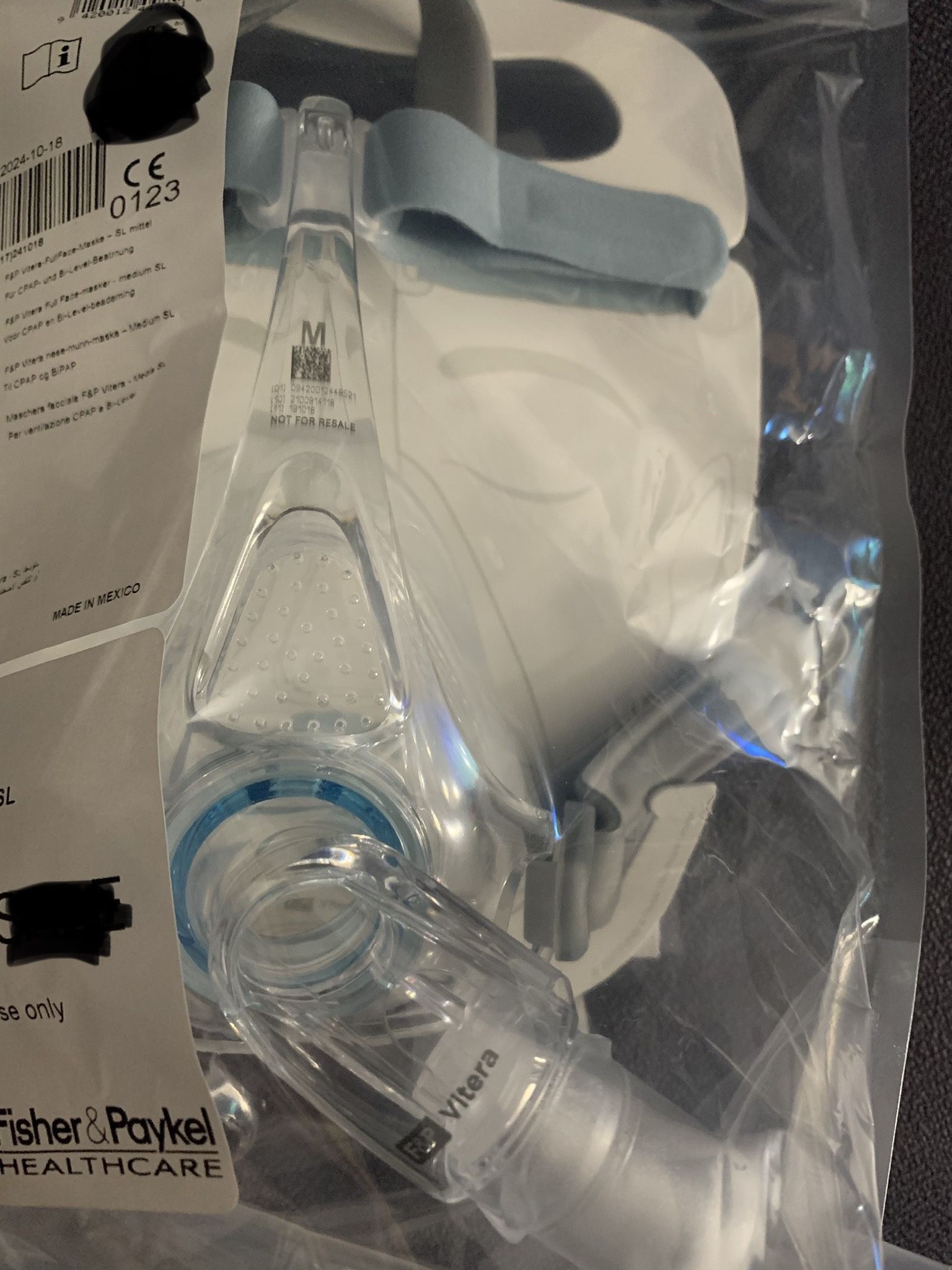 Cpap Mask Fisher & Paykel Vitera Full Face Medium