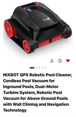 Robotic cordless pool cleaner