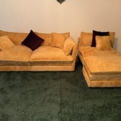 L shape Sectional with ottoman