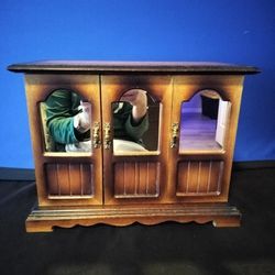 3 Mirror Vintage Jewelry Box 