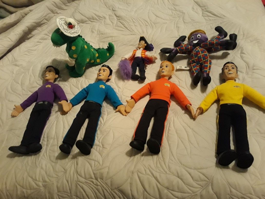 The Wiggles 2003 Spin Master Speak and Sing Dolls