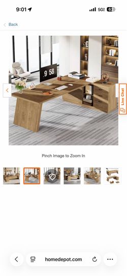 L shaped office desk