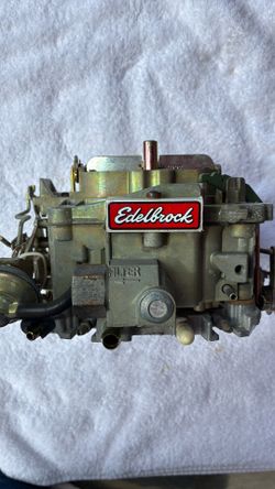 Edelbrock Rochester 4 bbl carburetor Gm Chevy Chevrolet q Jet Quadrajet