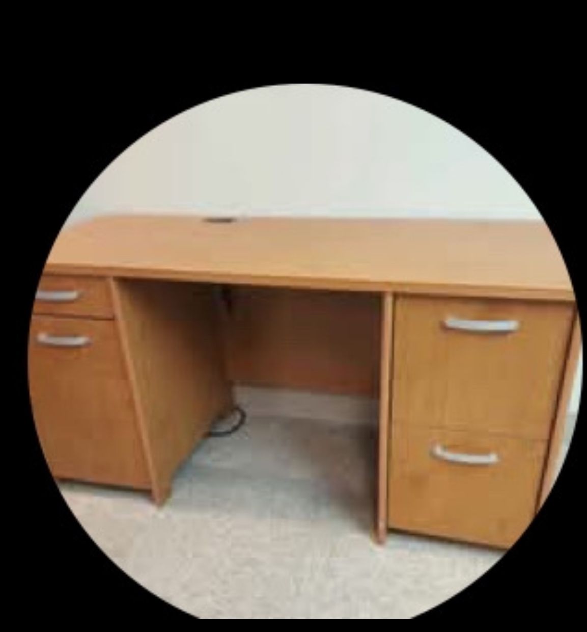 Solid Hardwood Computer Desk