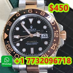 Rolex Men watch Submariner Date Black 40mm Gold Stainless Automatic