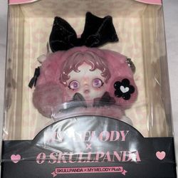 Pop Mart Skullpanda x My Melody plush pendant keychain