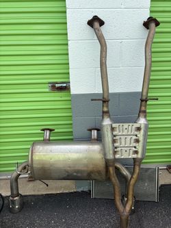 Oem Q50 mid pipe an mufflers