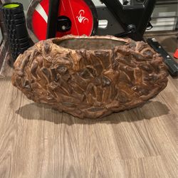 Artwork flower pot