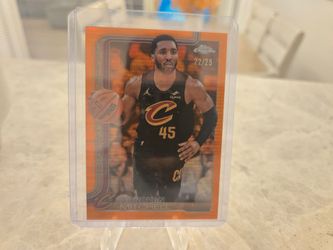 Donovan Mitchell Topps Chrome Orange Refractor 22/25