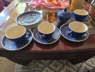 Blue coffee cup