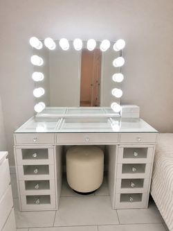 Vanity with Bluetooth mirror
