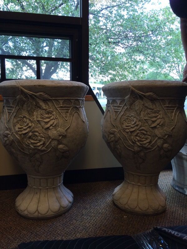 Berripatch Concrete Planters 26" high