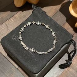 Minimalist and trendy original design 925 silver bracelet for men and women couples silver