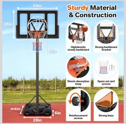 Basketball hoop 44in