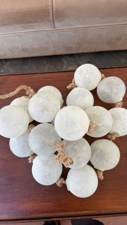 Decorative glass Ball Cluster with Rope