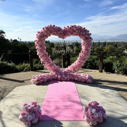 Pink Heart Arch 