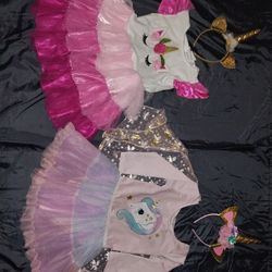 Unicorn Party Dresses Size 5