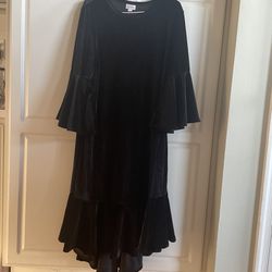 LuLaRoe Black Ruffle Dress 
