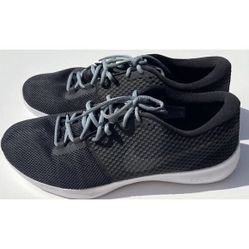 Nike Zoom Running Shoes Black Gray Mesh Lace Up