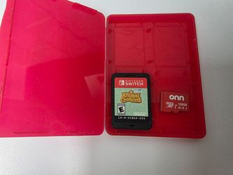 Nintendo switch Animal Crossing game & 128 GB Sand disk  ($30 Both)