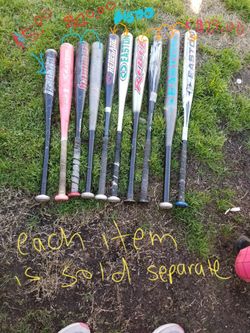 Baseball &Softball Bats For Sale!!! Starting $5.00