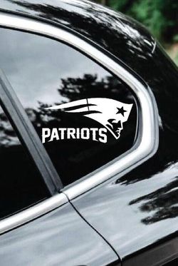 Vinyl decal sticker PATRIOTS size 5 inches.
