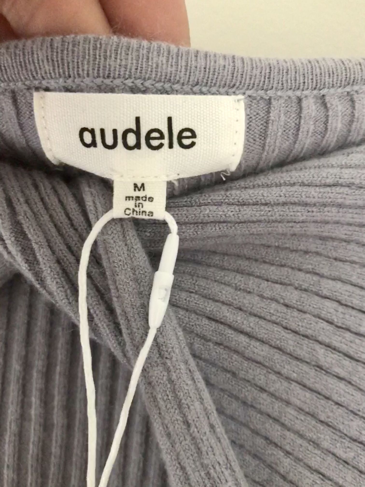 Audele Light Tunic Gray Sweater