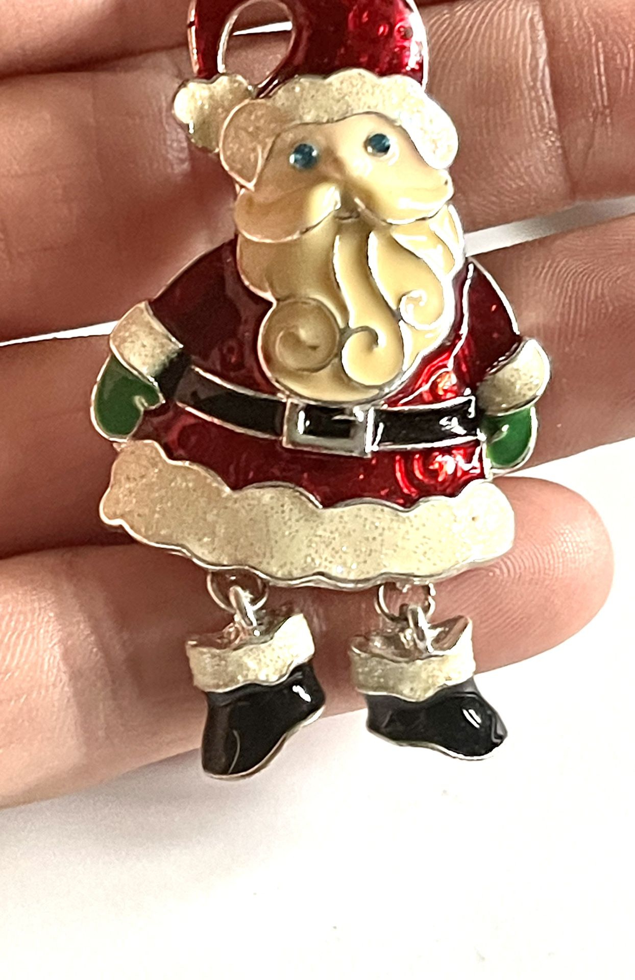 Santa claus shop brooch