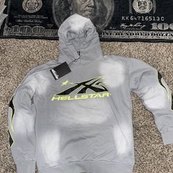 Grey Hellstar Hoodie Size Medium And Large 